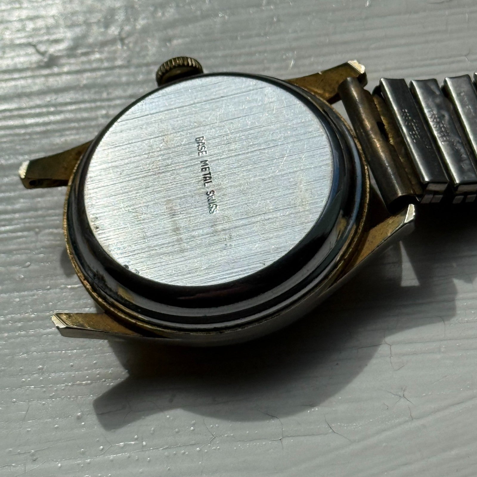 34mm Men's Vintage Lucerne Antimagnetic Swiss Manual Wind Watch PARTS REPAIR