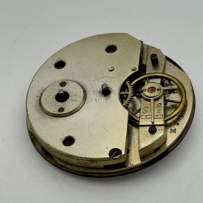 43mm XPU Antique Key Wound Roman Numerals Dial Pocket Watch Movement PARTS SPARE