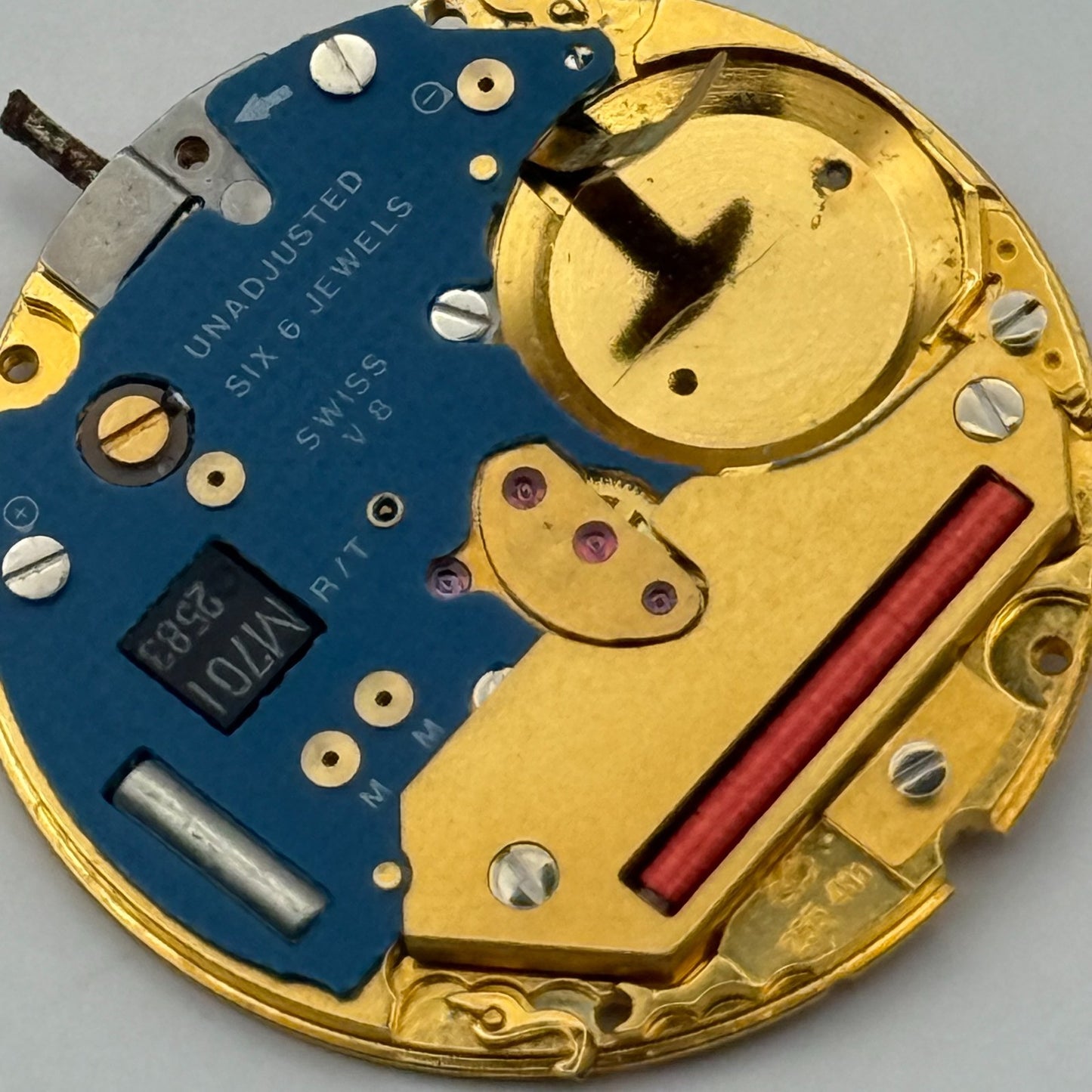 ETA 255.441 Quartz Watch Movement 6 Jewels Vintage Swiss Parts Repair 23.8mm