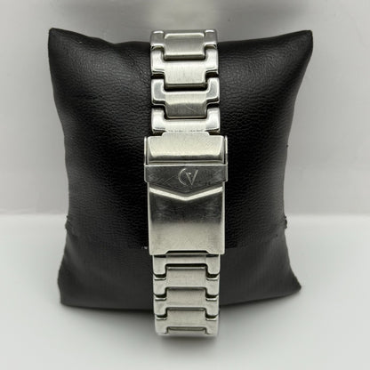 Claude Valentini Sports 900 Men’s Quartz Watch Date Steel Bracelet Working 39mm