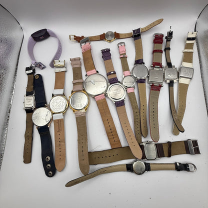 Bundle Of 15 Quartz Watches Job Lot Modern / Vintage Untested Parts / Repair