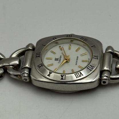 22mm Working Ladies Colleiten Silver Tone Panel Bracelet Quartz Watch 7.2 Inches