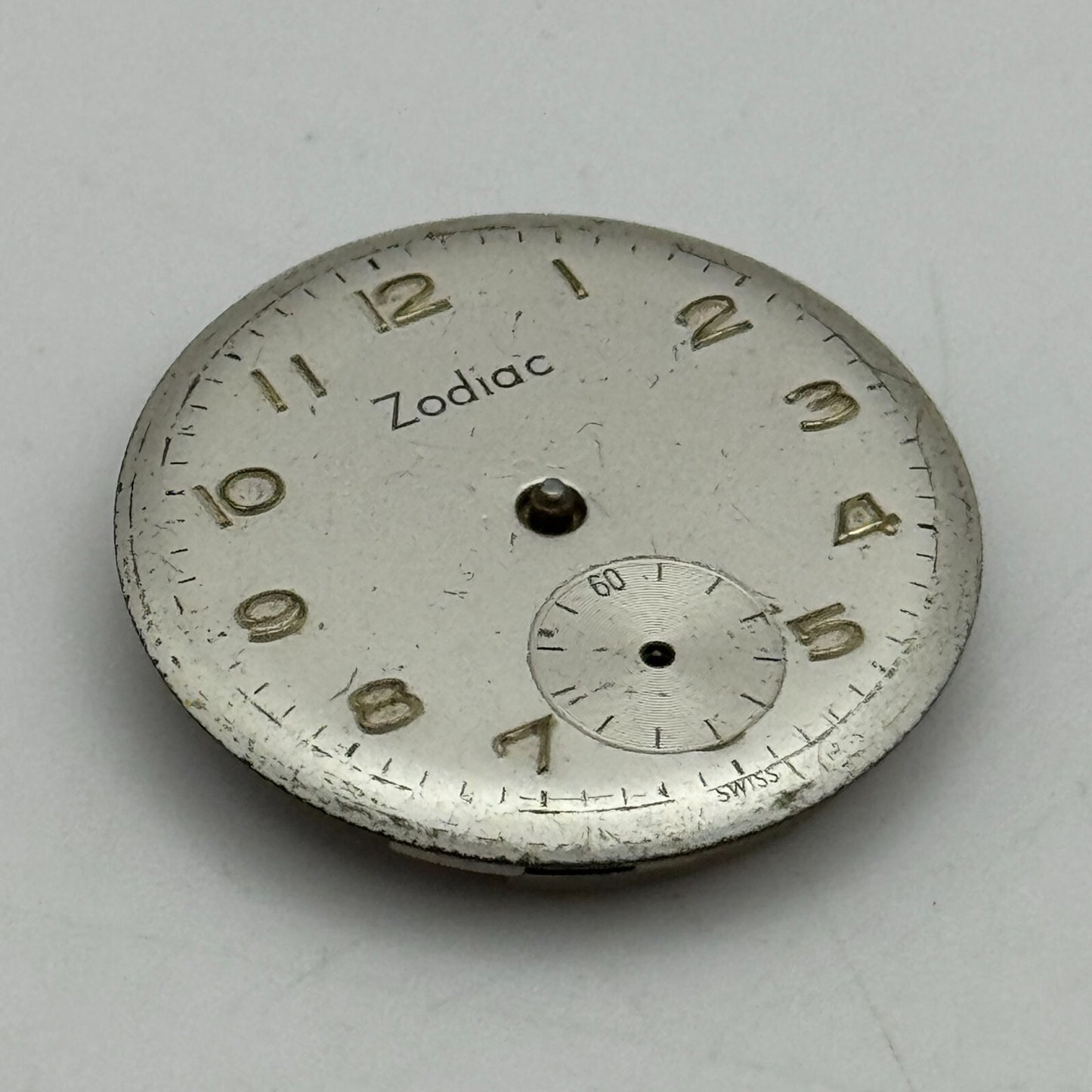 23.6mm Zodiac Cal 1025 Manual Wind Watch Movement Swiss Vintage PARTS SPARES