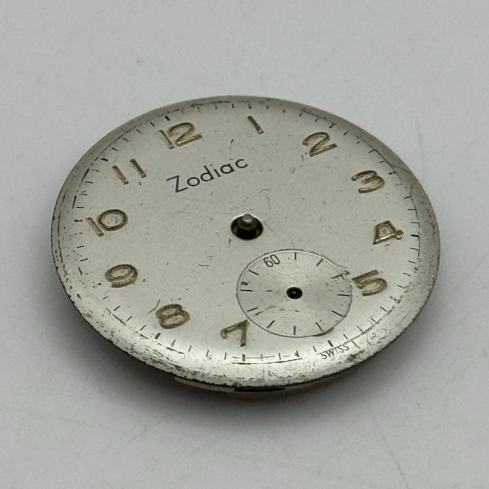 23.6mm Zodiac Cal 1025 Manual Wind Watch Movement Swiss Vintage PARTS SPARES