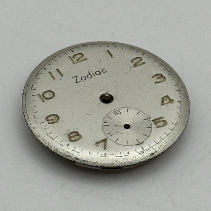 23.6mm Zodiac Cal 1025 Manual Wind Watch Movement Swiss Vintage PARTS SPARES