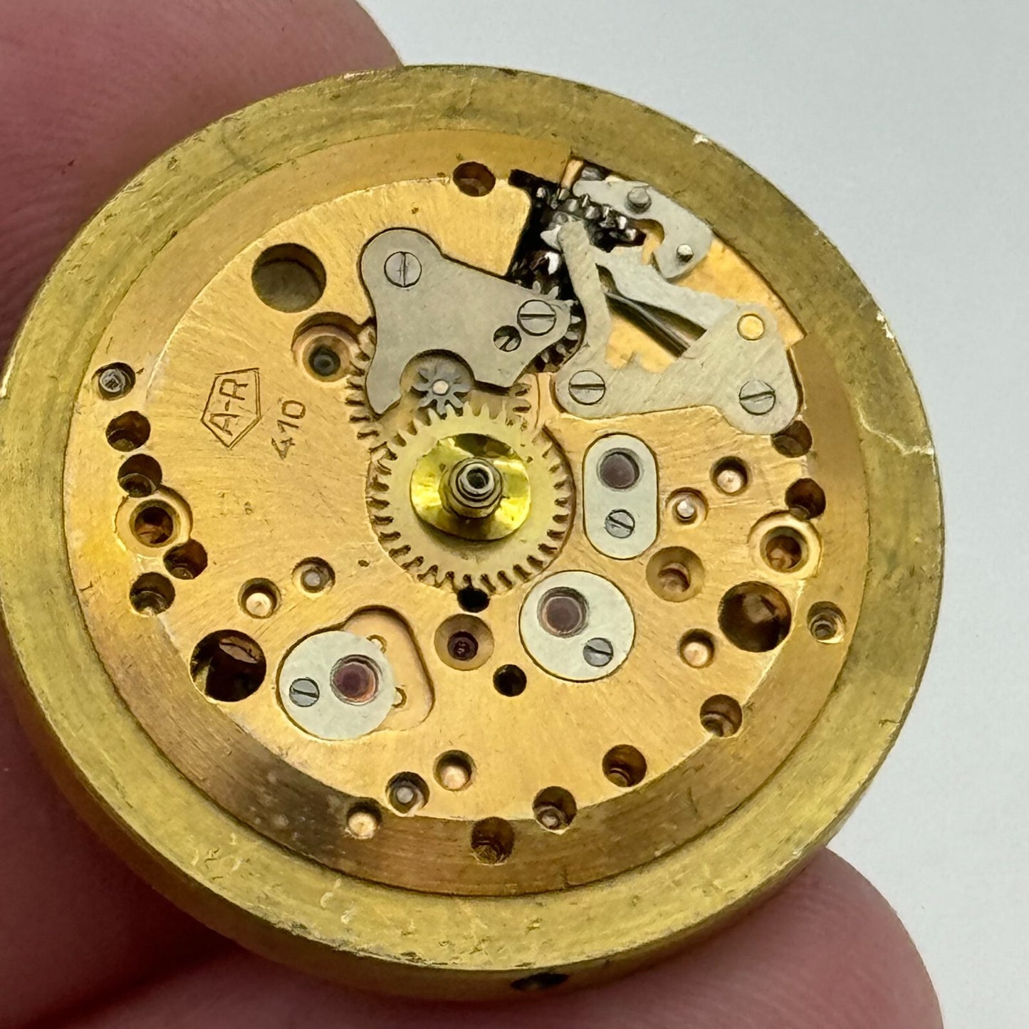 28.3mm Enicar A-R 410 Accurist Manual Wind Watch Movement Swiss Vintage PARTS