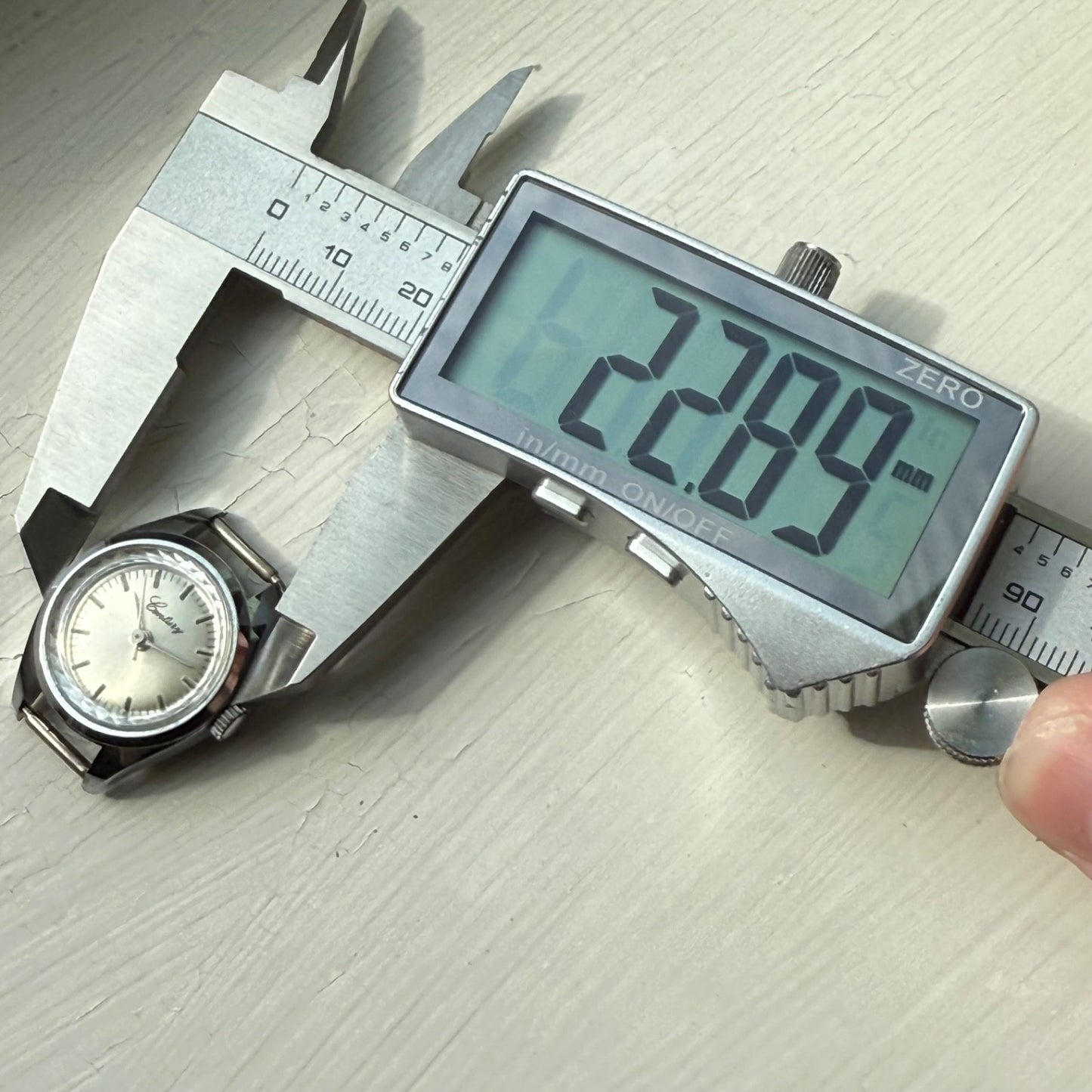 22mm Vintage Century Fujifilm Japan Sweep Seconds Manual Wind Watch FOR PARTS