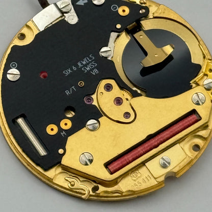 ETA 255.411 Quartz Watch Movement 6 Jewels Swiss Vintage Parts Repair 23.9mm