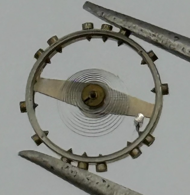 FEF 370 371 Balance Wheel Complete And Spring  176 Watch Movement Parts NOS