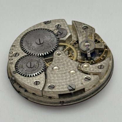 29.5mm F W Dudley Winnipeg 24 Hour Dial Trench Watch Movement Manual Wind PARTS
