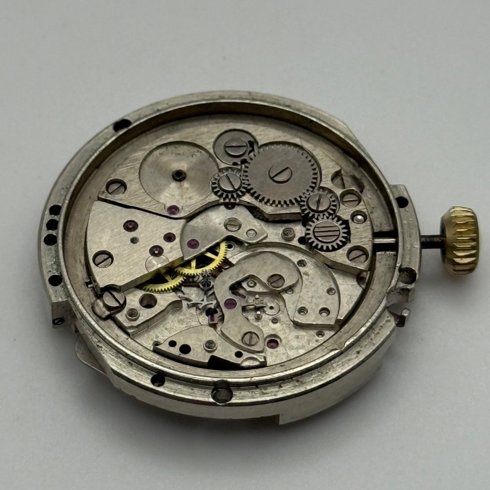 Soviet Unidentified Watch Movement Manual Wind Vintage Parts Repair 32.2mm