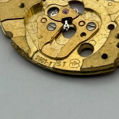 ETA 2801-1 ST Watch Movement Main Plate Manual Wind Vintage Swiss Parts 25.9mm