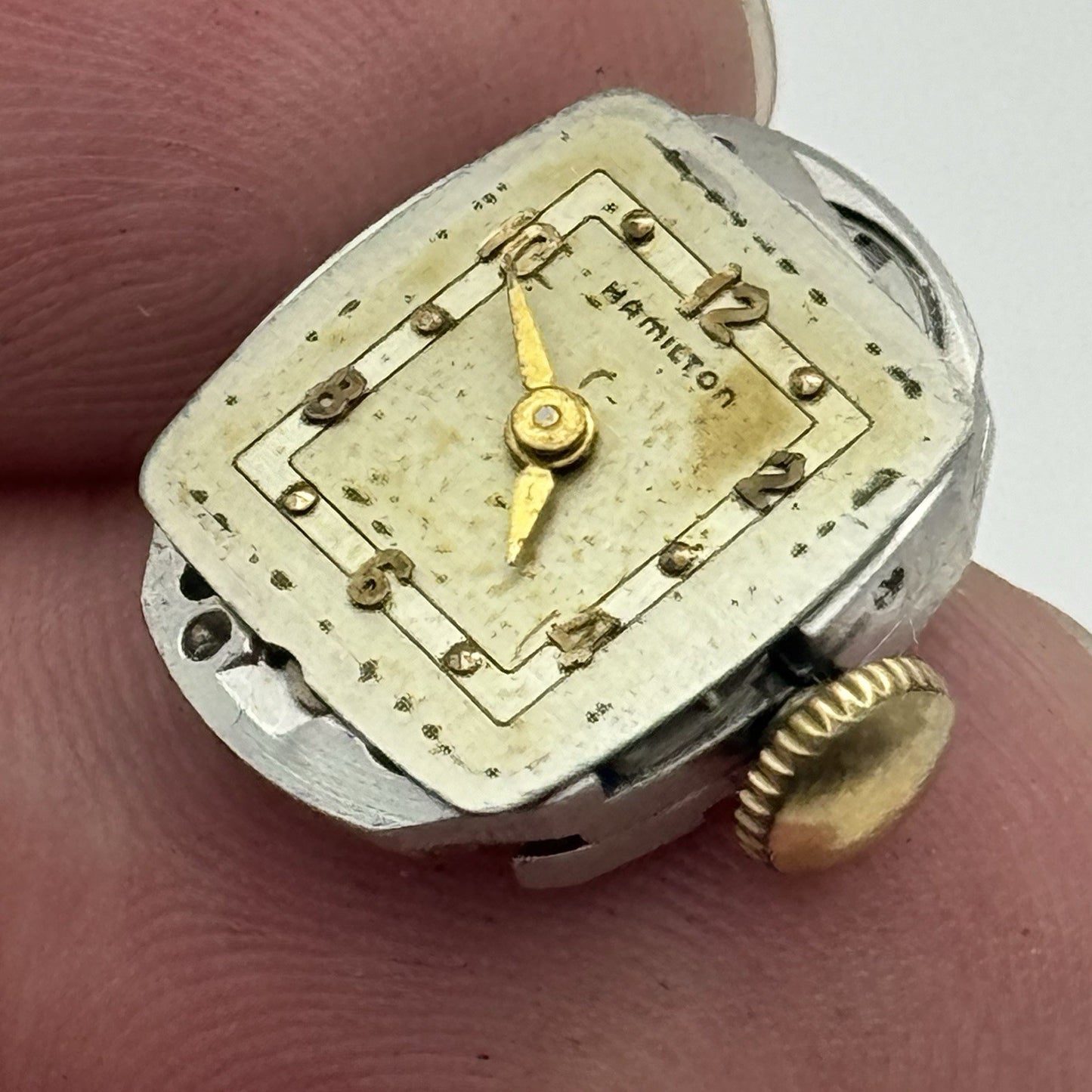 12.9mm Ladies Running Hamilton 756 Manual Wind 17 Jewels Watch Movement PARTS