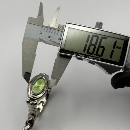 Censi Collection Tiempo Ladies Quartz Watch Silver Tone Chain-Link Working 18mm