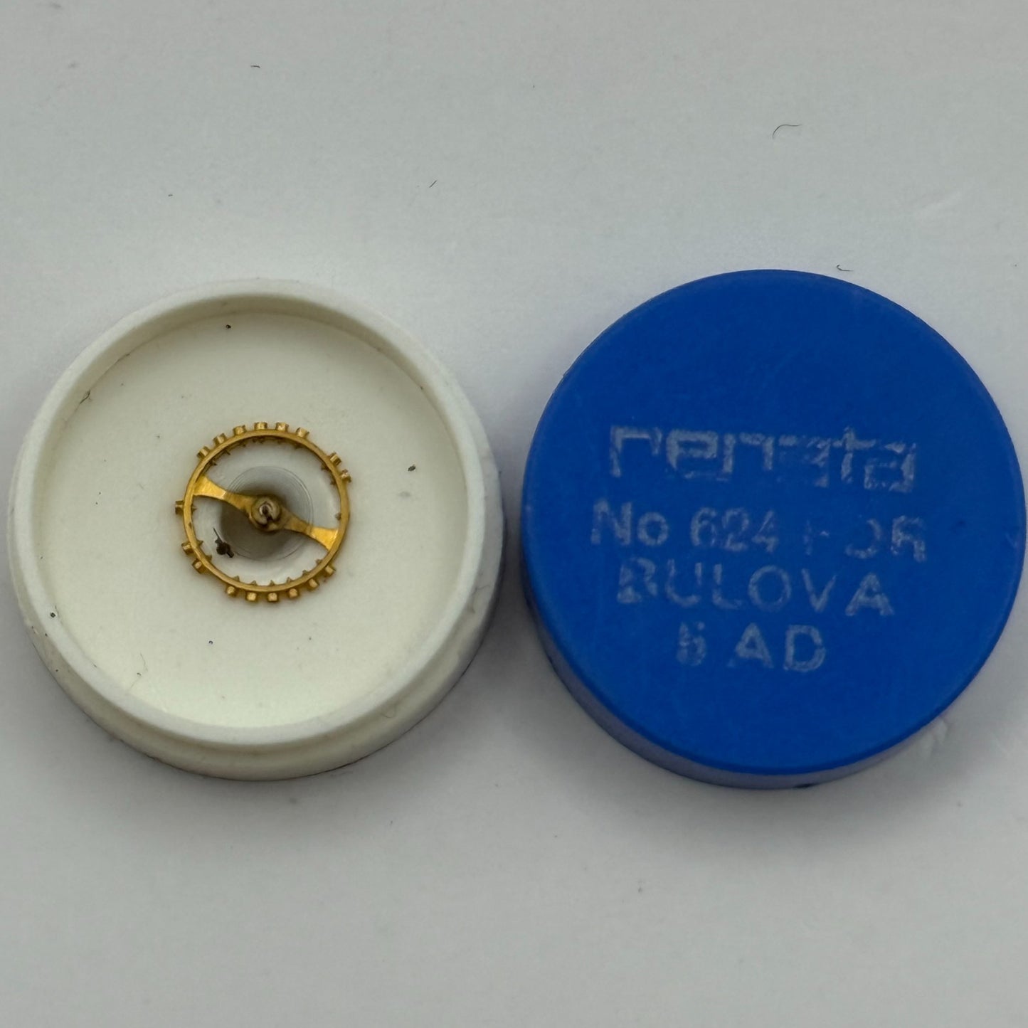 Bulova 5 AD Balance Wheel Complete And Spring 624 Watch Movement Parts  NOS 