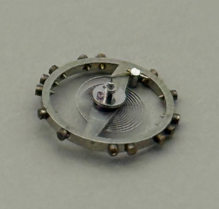 ETA 2410 Balance Wheel Complete And Spring 6¾’’’ 1059 M Watch Movement Parts NOS