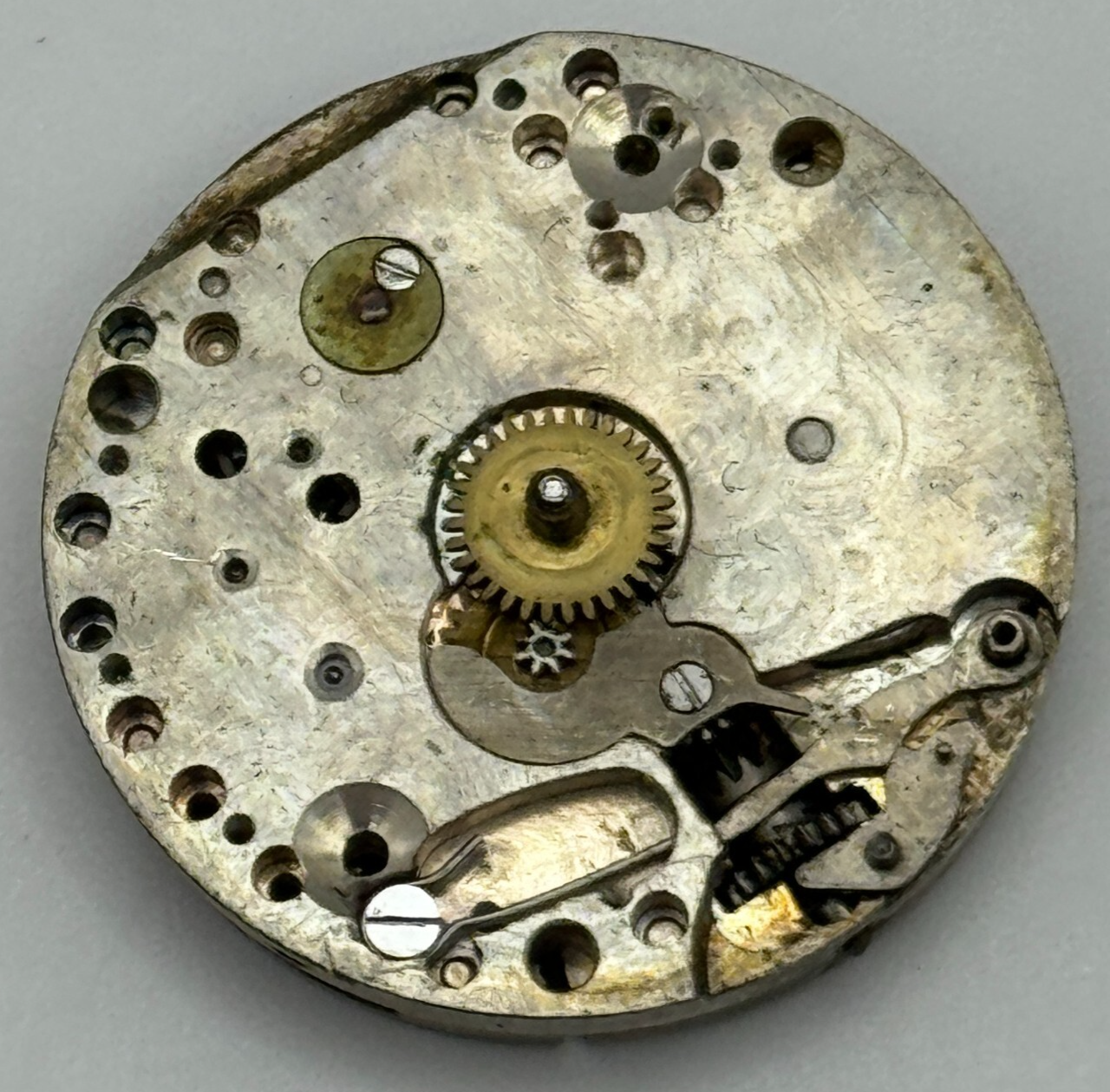 23.6mm Dominex Balance Ok 15 Jewels Swiss 2 Adj Manual Wind Watch Movement PARTS