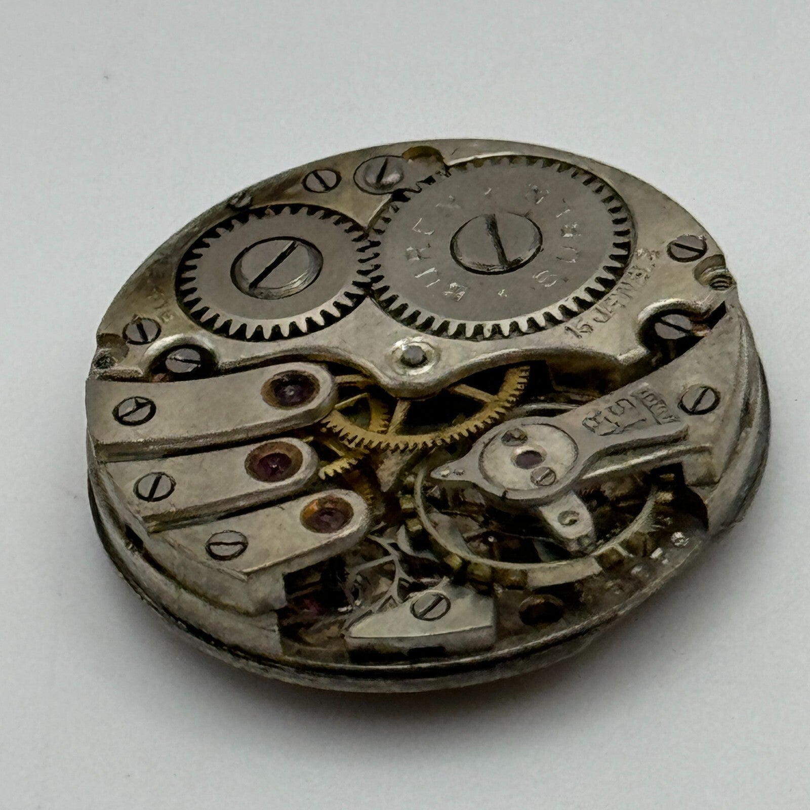 23.6mm Buren 15 Jewels Manual Wind Watch Movement Swiss Vintage PARTS SPARES