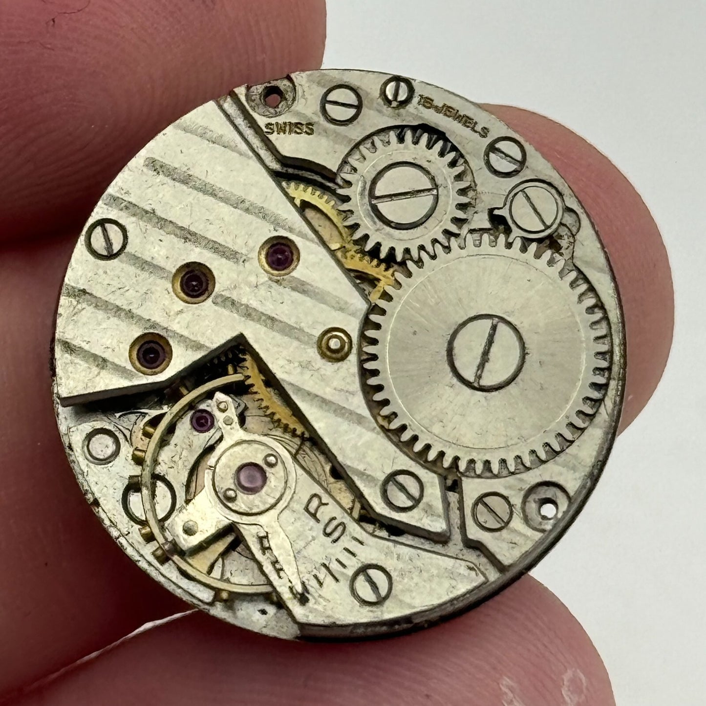 23.4mm FHF 175 Swiss Manual Wind 15 Jewels Watch Movement PARTS REPAIR SPARES