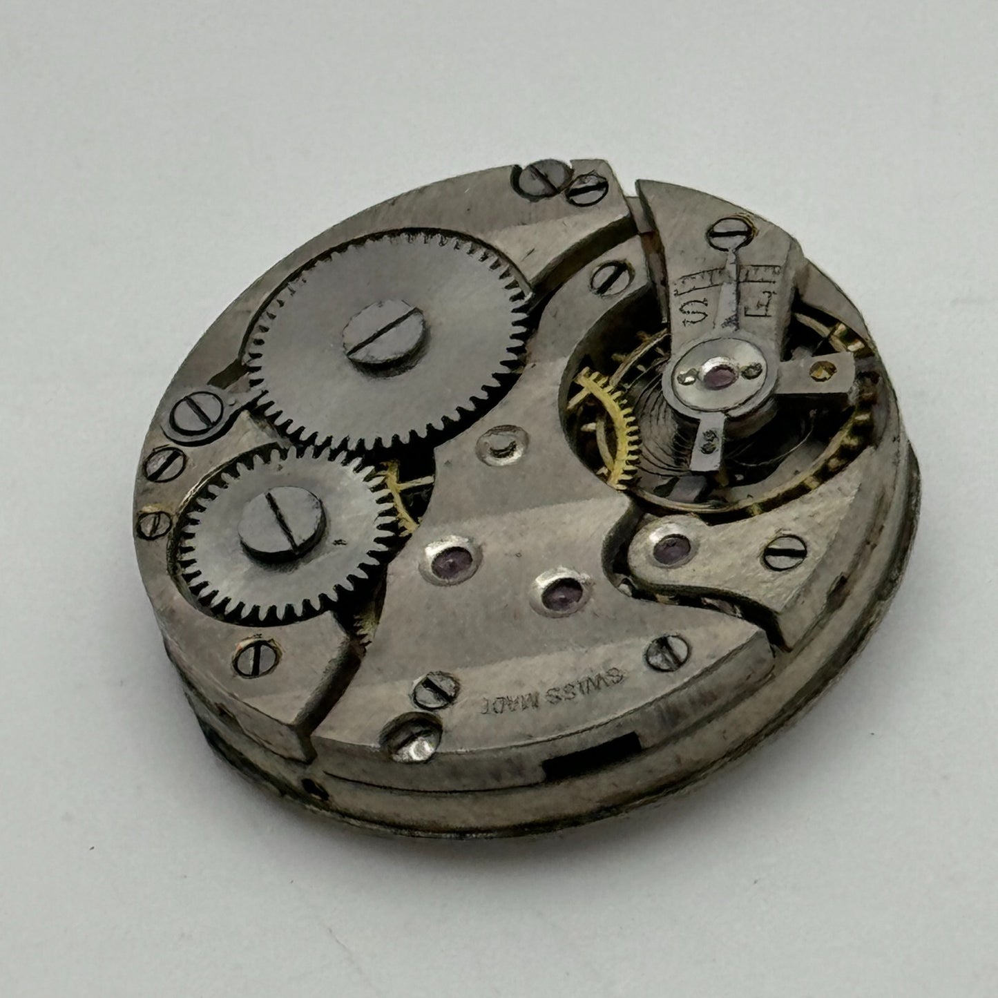 25.1mm Men's Unidentified Swiss Sub Seconds Trench Manual Wind Watch Movement