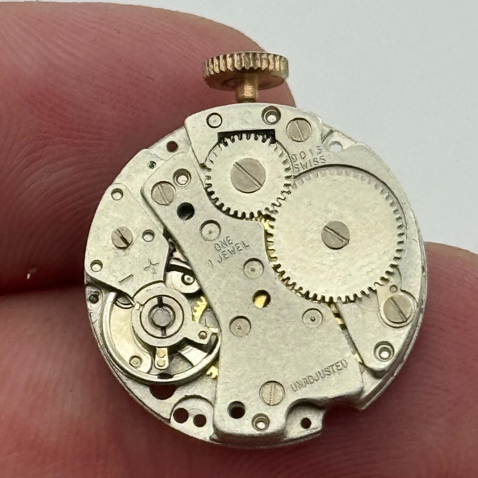 19.7mm Ronda RL 9013 Manual Wind 1 Jewel Watch Movement Swiss Made Vintage PARTS