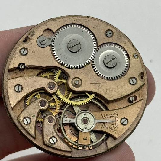 42.7mm Unidentified Trademark Thin Vintage Pocket Watch Movement PARTS REPAIR