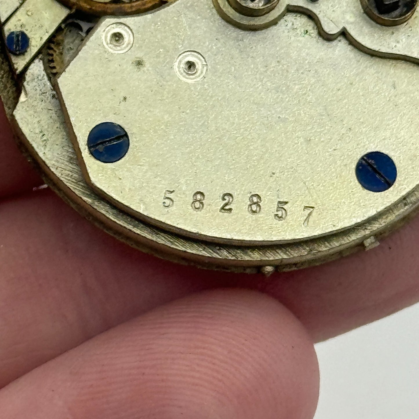 36.2mm Antique Unidentified Key Wound Pocket Watch Movement PARTS REPAIR SPARES