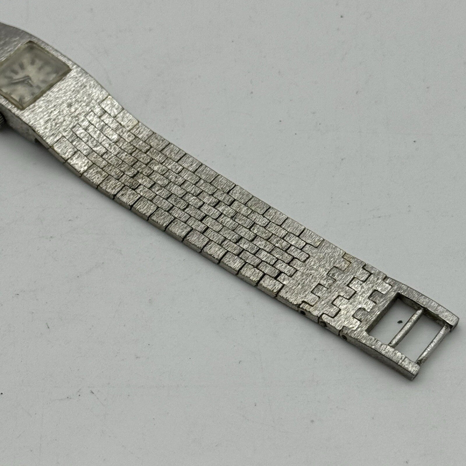 16mm Ladies Rotary Silver Tone Swiss Manual Wind Vintage Watch NOT KEEPING TIME