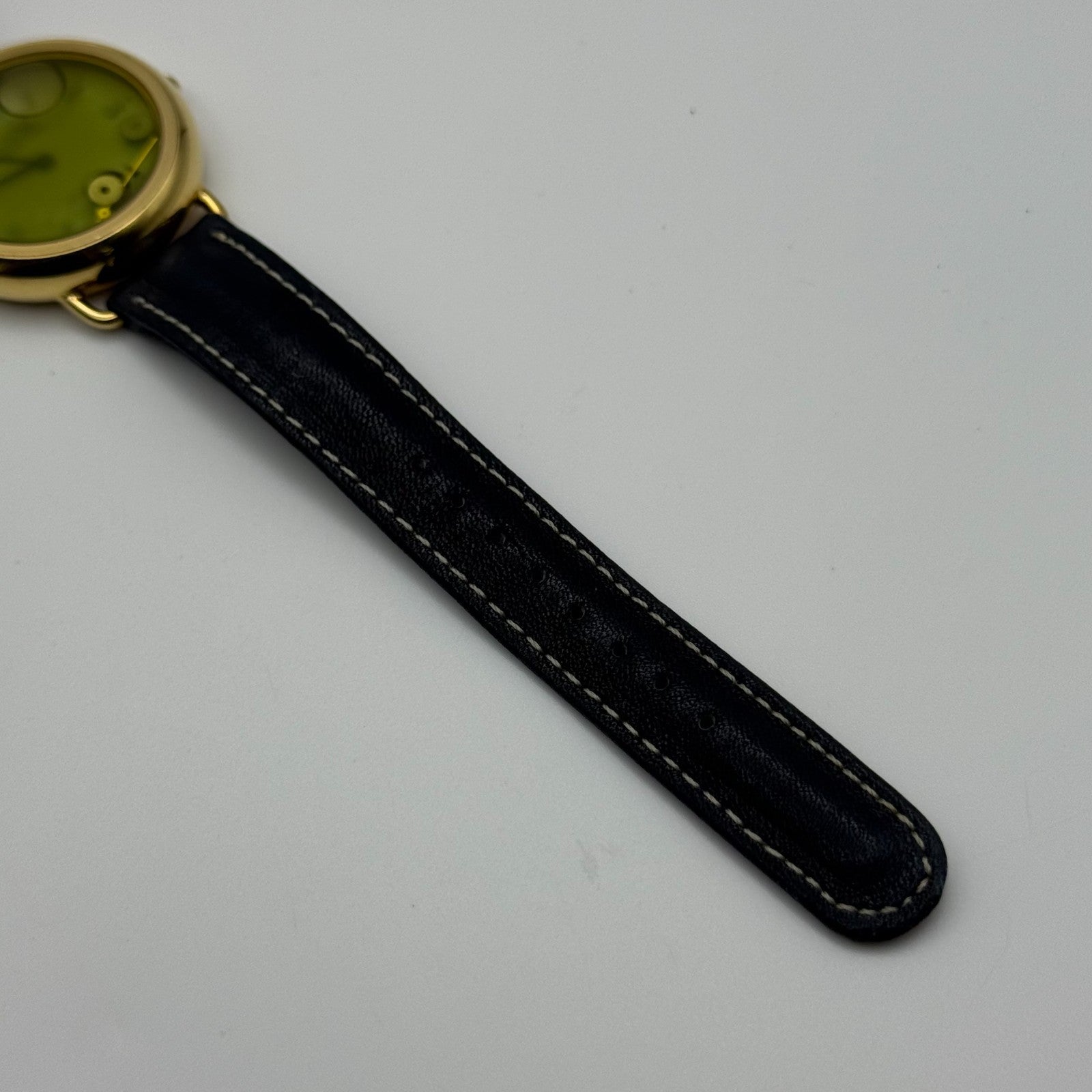 Fossil Collection Quartz Watch Black Leather Strap 34mm PARTS REPAIR
