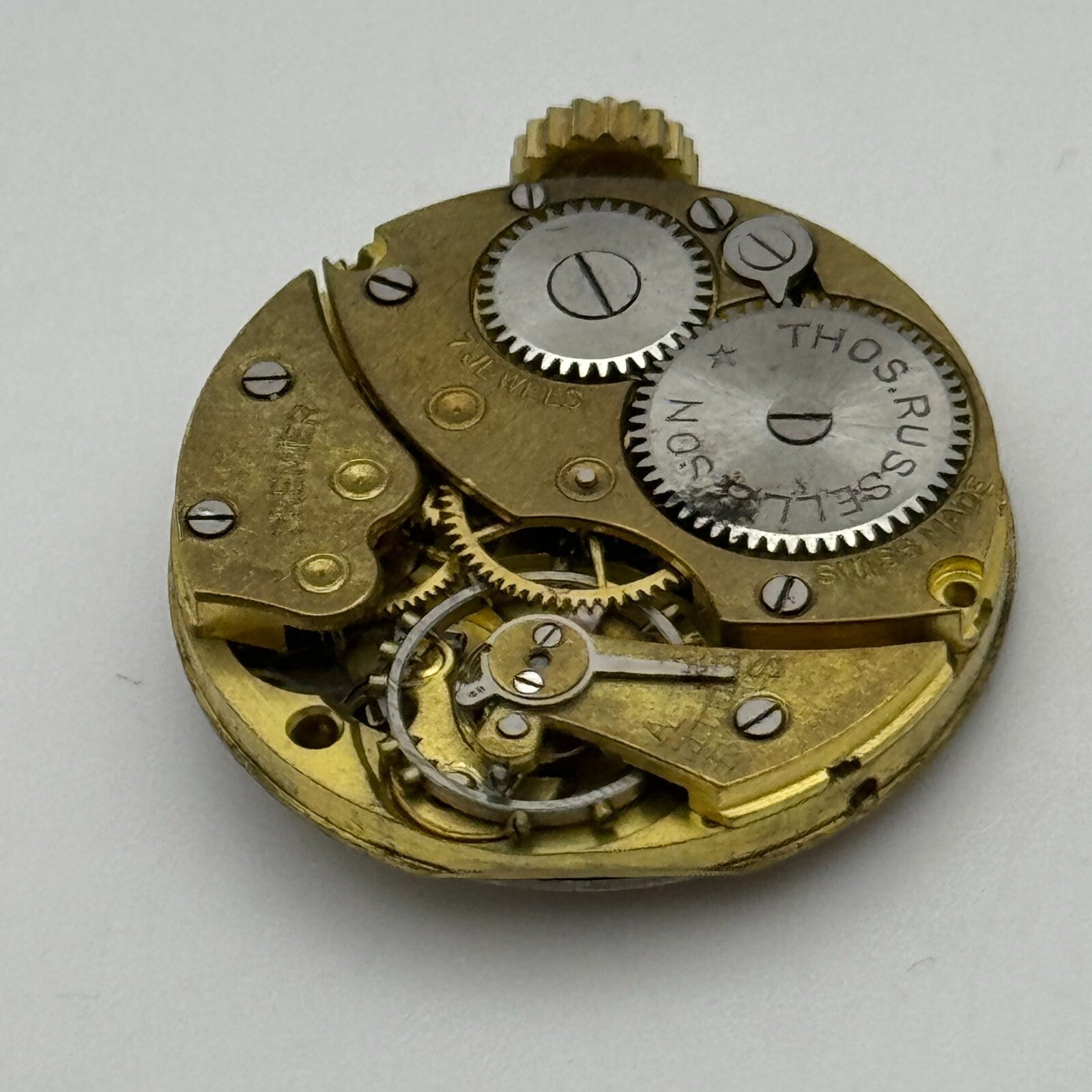 23.6mm Running Thomas Russell & Son Premier Manual Wind Watch Movement PARTS