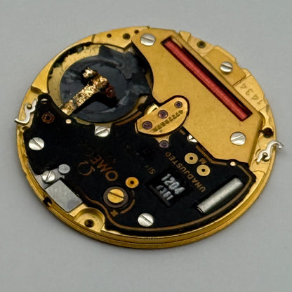 Omega 1434 Quartz Watch Movement 6 Jewels Swiss Vintage Parts Repair 23.8mm
