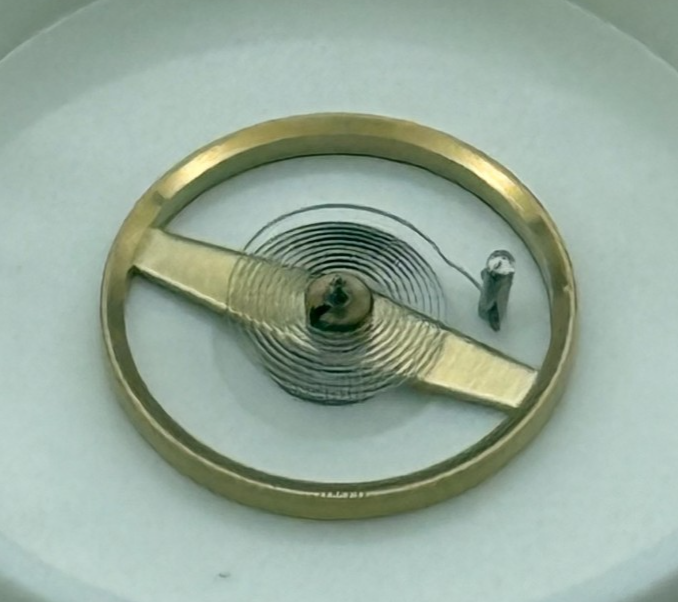 ST Balance Wheel Complete And Spring 6 3/4 - 8''' 1155 Watch Movement Parts NOS