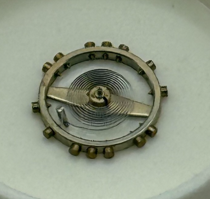AS Balance Wheel Complete And Spring Inca Watch Movement Parts NOS