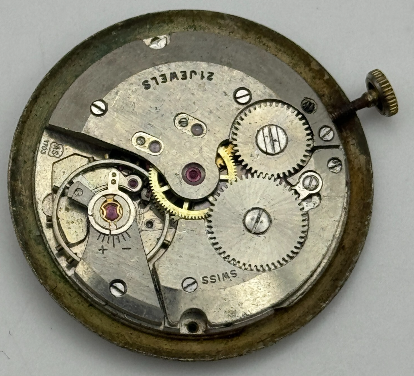 25.9mm Men's AS 1703 A Schild Date Dial Manual Wind Swiss Watch Movement PARTS