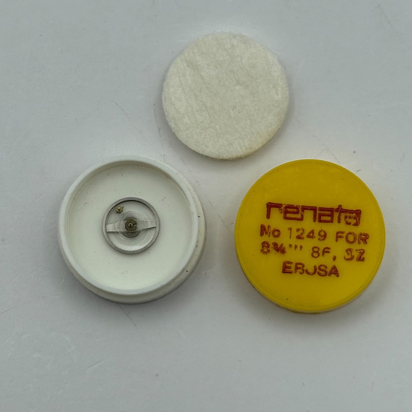 Ebosa 86 87 Balance Wheel Complete And Spring 8¾’’’ 1249 Watch Movement Parts 