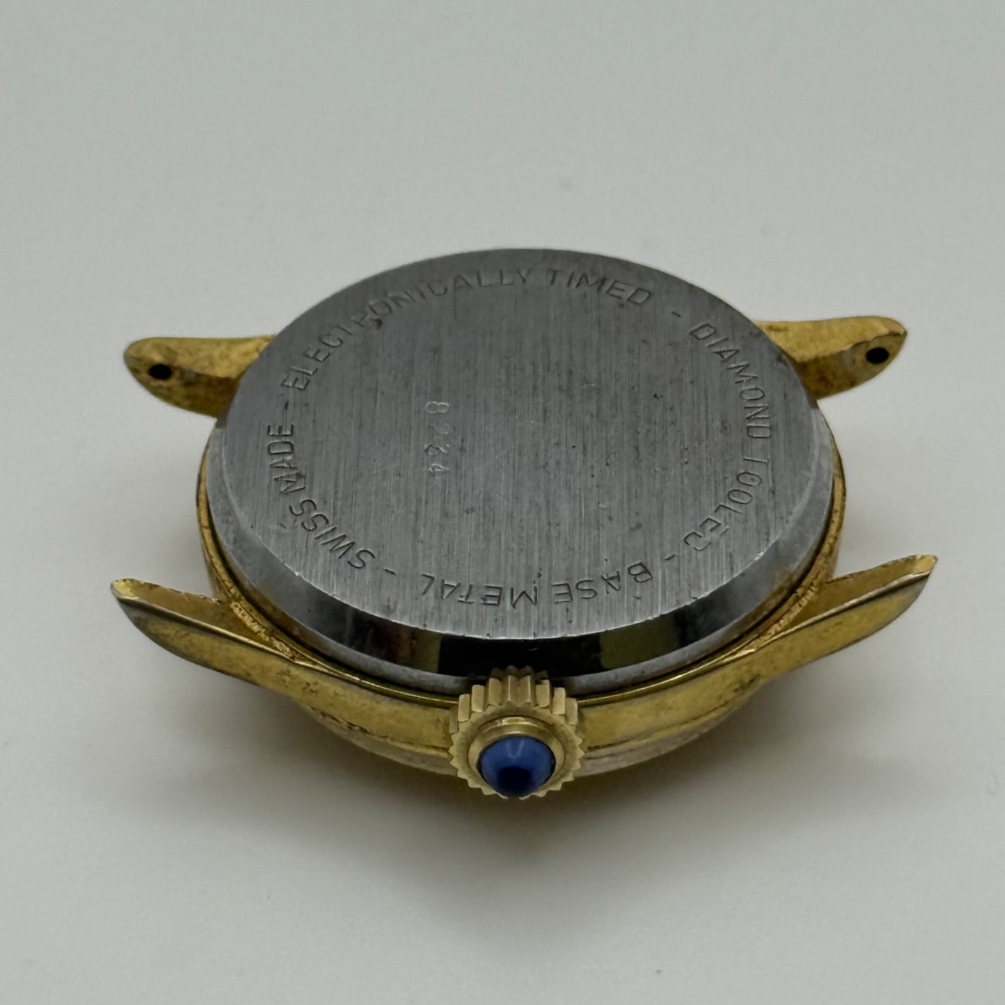 25mm Running Vintage Lucerne Diamond Tooled Swiss Gold Plated Manual Wind PARTS