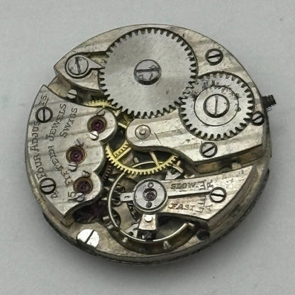 20.1mm Ladies Possibly Movado Art Deco Manual Wind Swiss Watch Movement PARTS