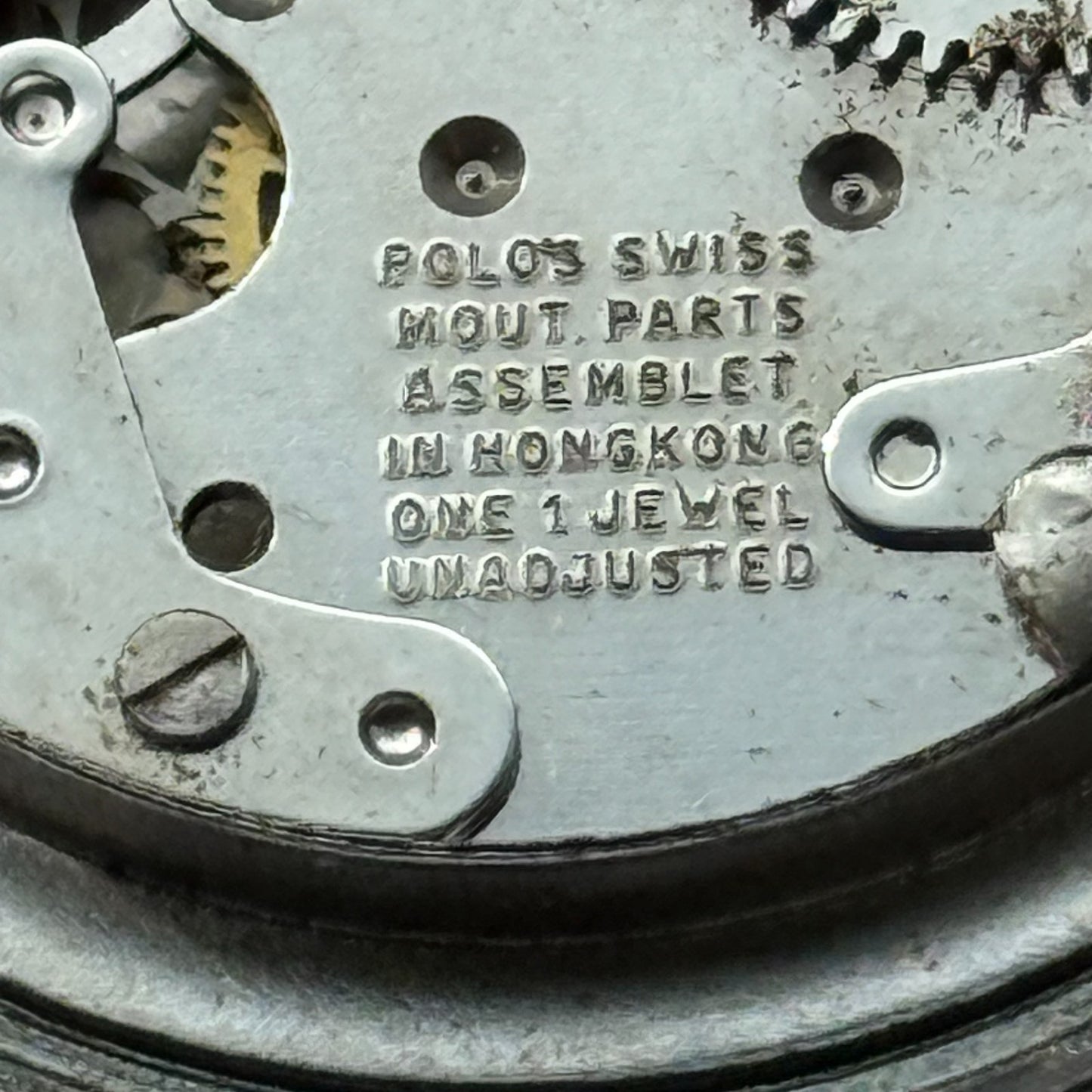 36mm Men's Vintage TV Shape Waterproof Date Swiss Manual Wind Watch PARTS REPAIR