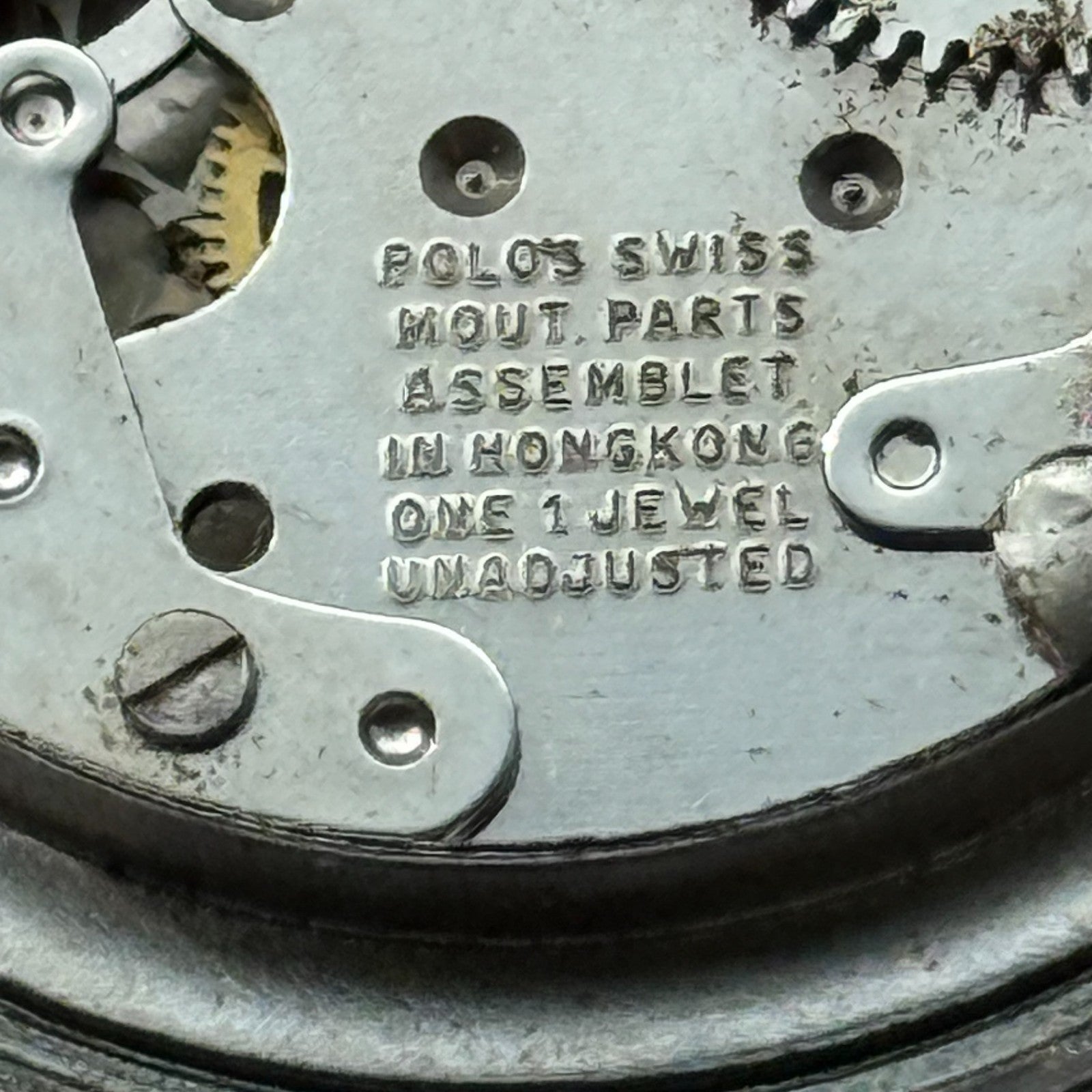 36mm Men's Vintage TV Shape Waterproof Date Swiss Manual Wind Watch PARTS REPAIR