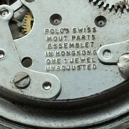 36mm Men's Vintage TV Shape Waterproof Date Swiss Manual Wind Watch PARTS REPAIR