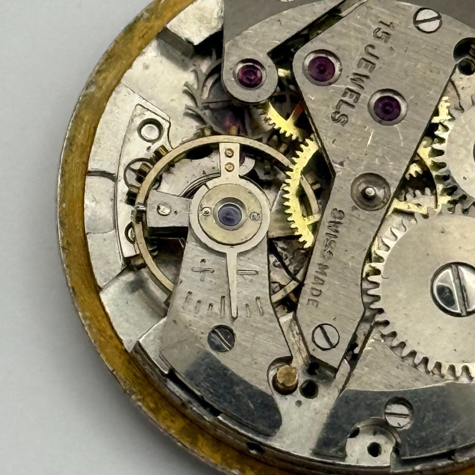 AS 1123 1124 Watch Movement Avia Manual Wind Vintage Swiss Parts Repair 25.8mm