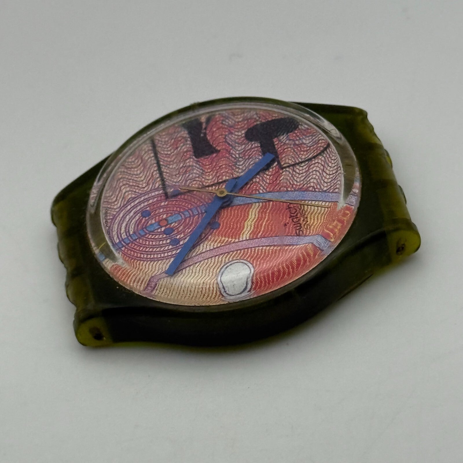 33mm Vintage 1990 Swatch Franco GG110 Watch UNTESTED PARTS REPAIR