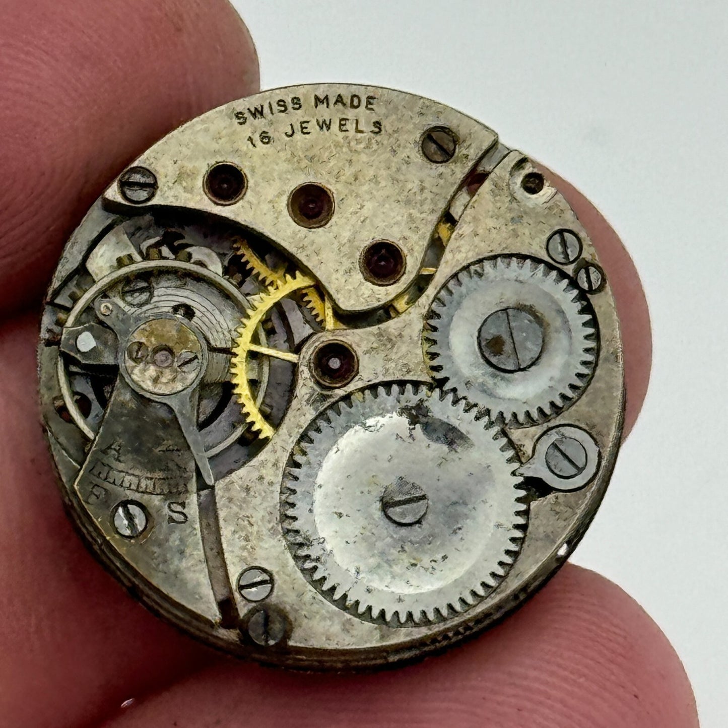 23.6mm Balance Intact 16 Jewels Swiss Vintage Manual Wind Watch Movement PARTS
