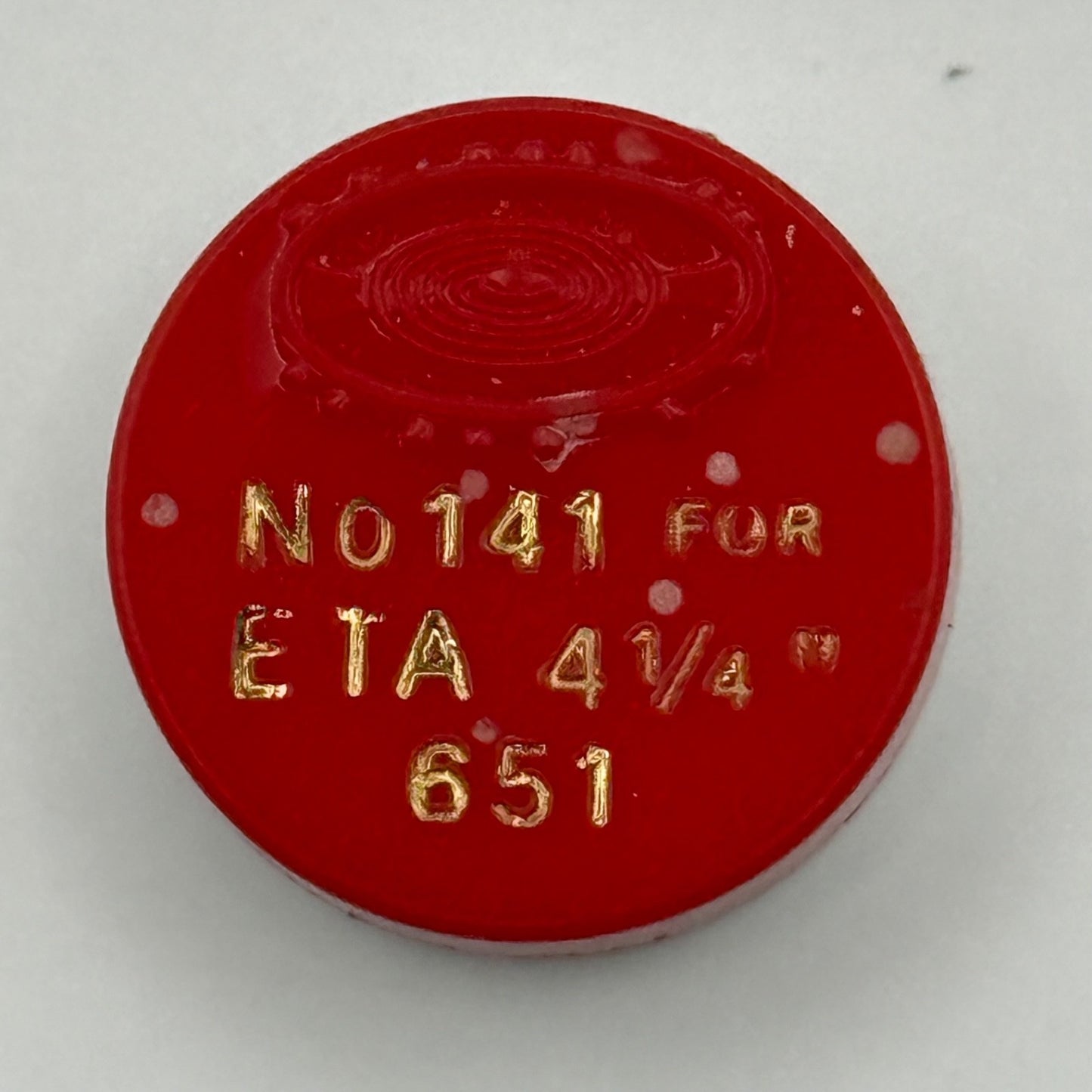 ETA 651 Balance Wheel Complete And Spring 4 1/4''' 141 Watch Movement Parts NOS