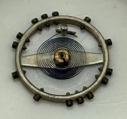 FHF 80 190 Balance Wheel Complete And Spring 204 M Watch Movement Parts NOS