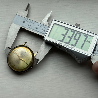 33mm Vintage Fero Feldmann 17 Jewels Extra Flat Manual Wind Watch PARTS / REPAIR