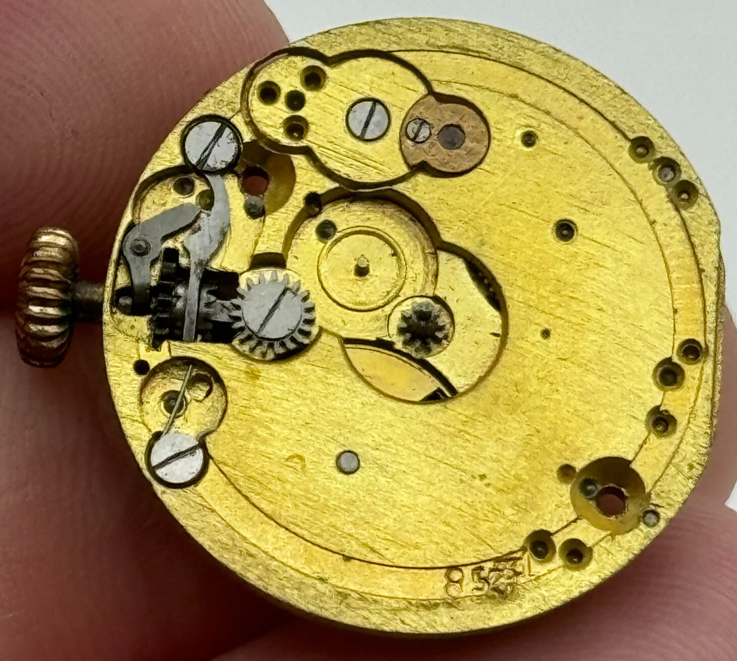 23.6mm Rare Antique Enicar Trench Watch Movement Manual Wind Swiss Vintage PARTS