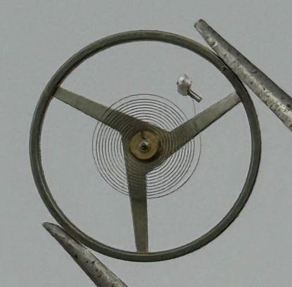 FHF 81 Balance Wheel Complete And Spring 10 1/2’’’ 1503 M Watch Movement Parts