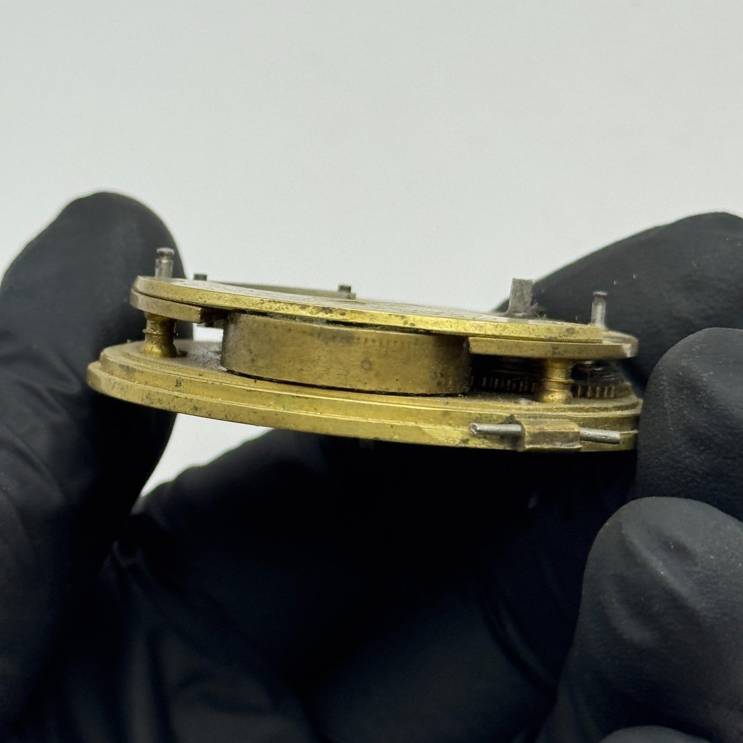 Fusee Pocket Watch Movement Antique English Manchester Parts Repair Spare 48.1mm