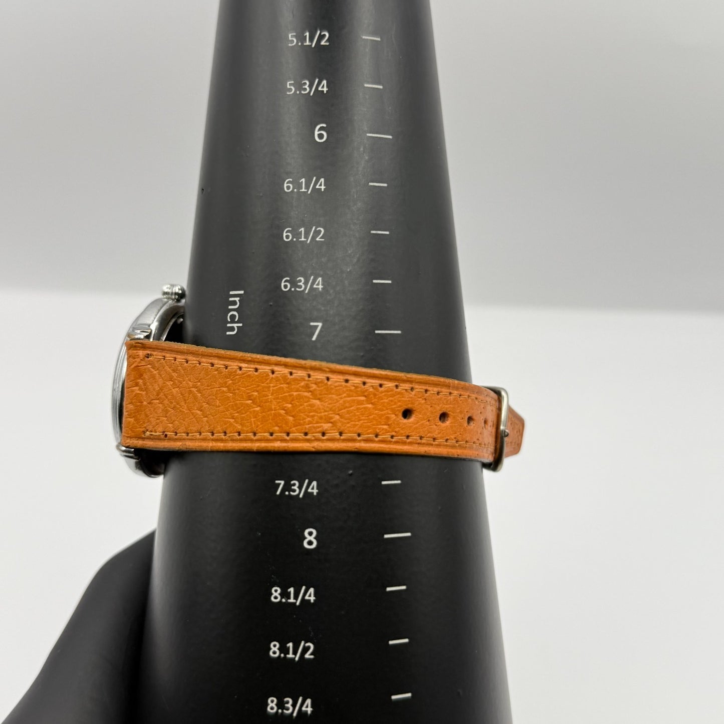 Claude Valentini Series 3000 Men's Quartz Watch Tan Leather Strap Working 36mm